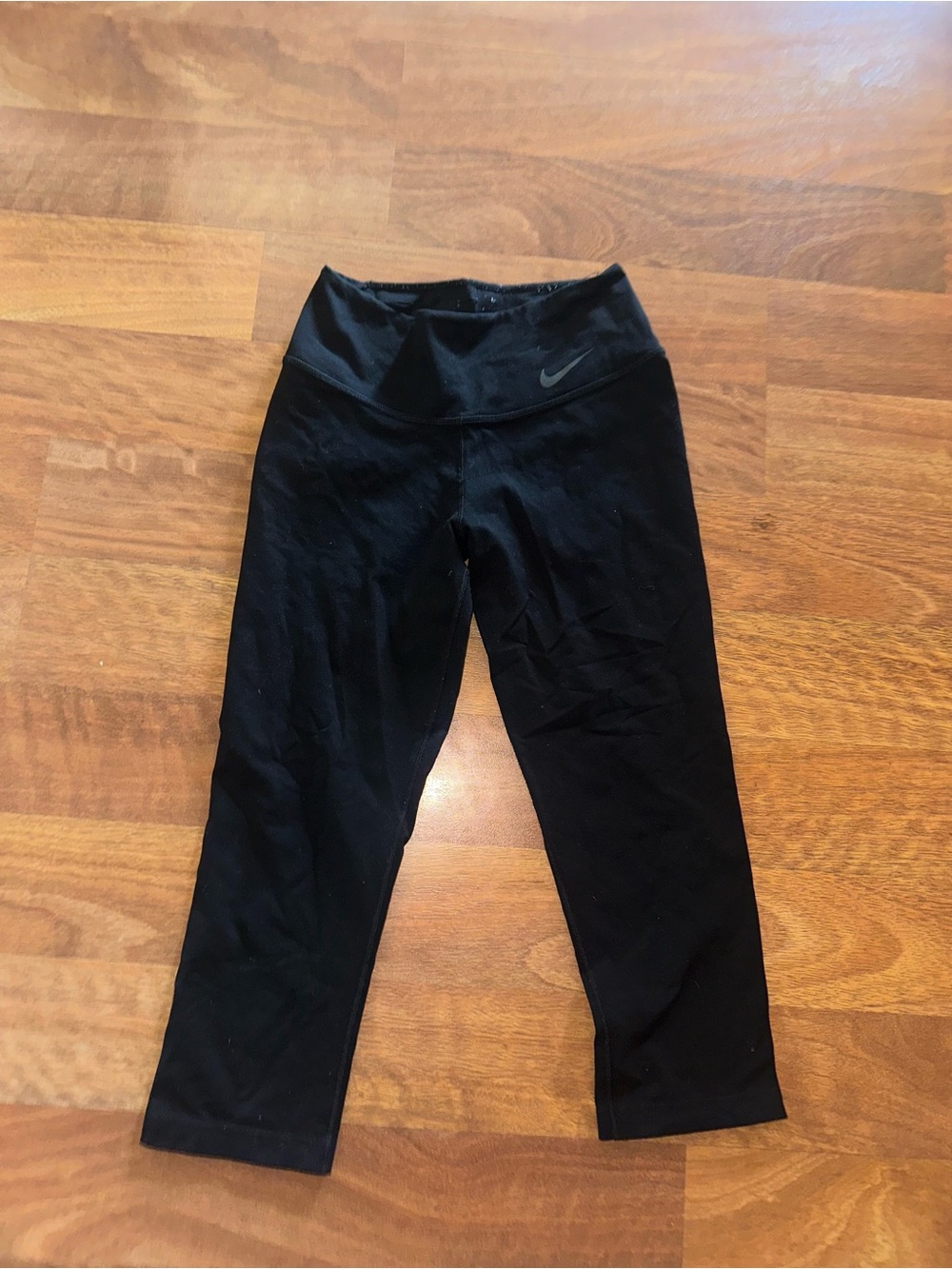 Nike Black Cropped Active Leggings